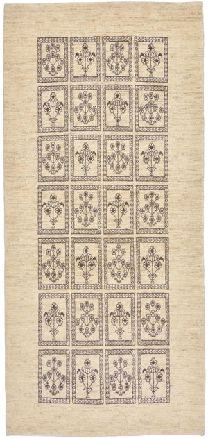 Tapis de couloir Tapis Gabbeh - Loribaft Persan - 192 x 87 cm - sable