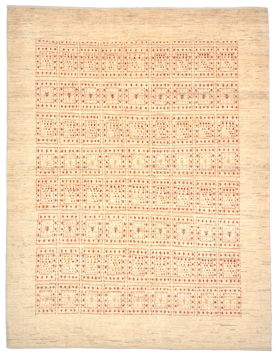 Tapis Gabbeh - Loribaft Persan - 202 x 157 cm - beige