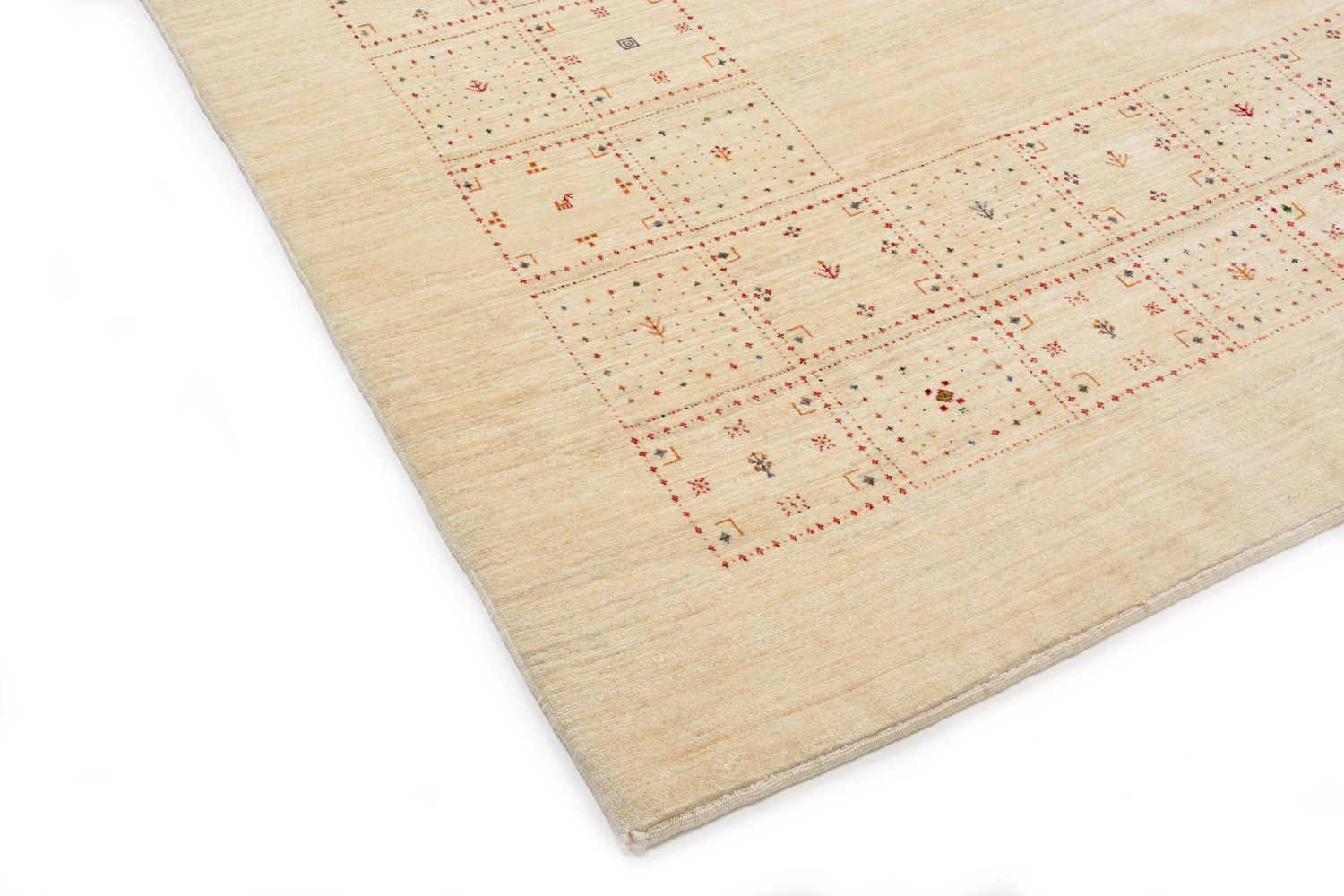 Tapis Gabbeh - Loribaft Persan - 299 x 202 cm - naturel