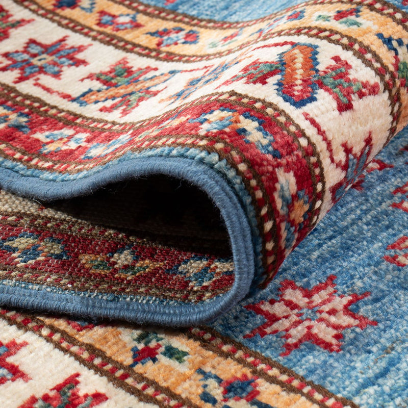 Tapis de couloir Tapis Ziegler - Kazak - 179 x 59 cm - bleu