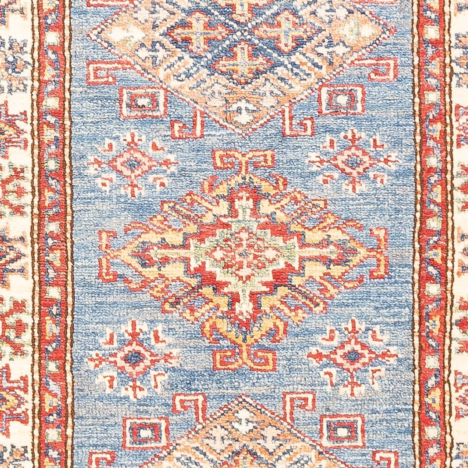 Läufer Ziegler - Kazak - 185 x 61 cm - hellblau