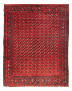 Tapis afghan - Filpa - 392 x 308 cm - rouge bordeaux