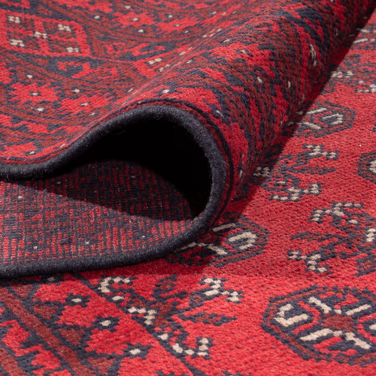 Tapis afghan - Filpa - 392 x 308 cm - rouge bordeaux