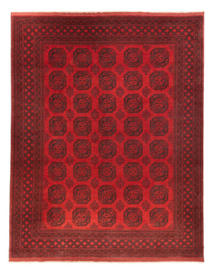 Tapis afghan - Filpa - 401 x 309 cm - rouge