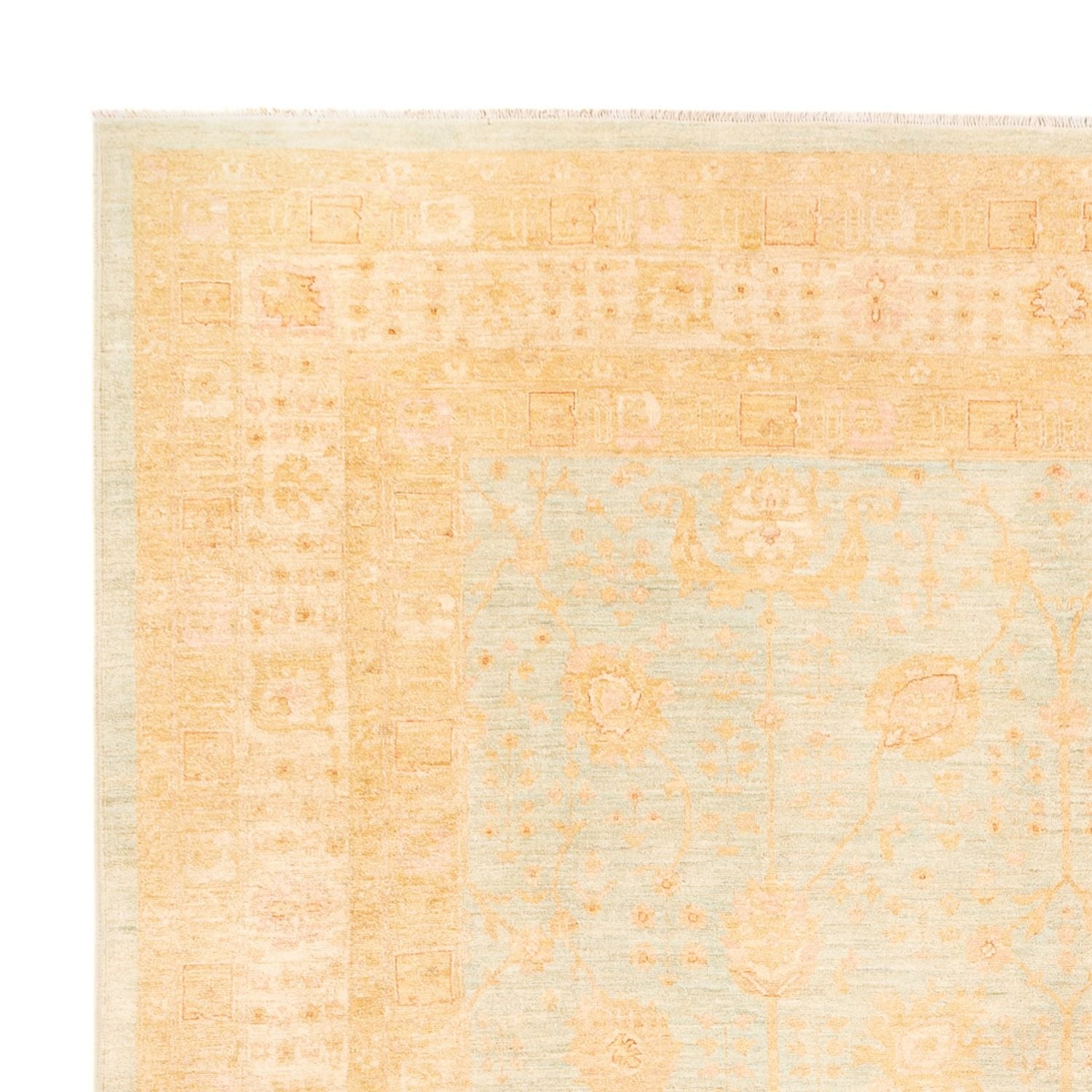 Tapis Ziegler - 394 x 309 cm - bleu clair