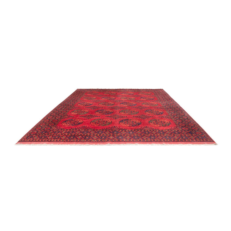 Tapis afghan - 406 x 304 cm - rouge