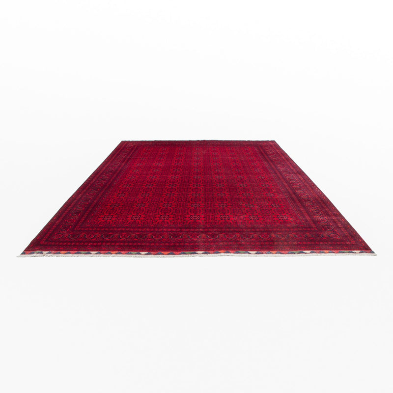 Tapis afghan - 401 x 303 cm - rouge