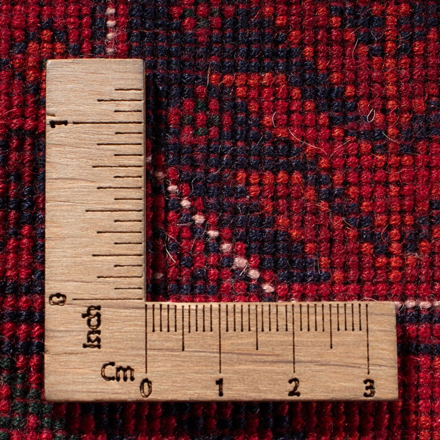 Tapis afghan - 401 x 303 cm - rouge