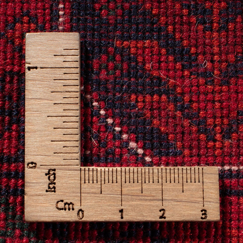 Tapis afghan - 401 x 303 cm - rouge