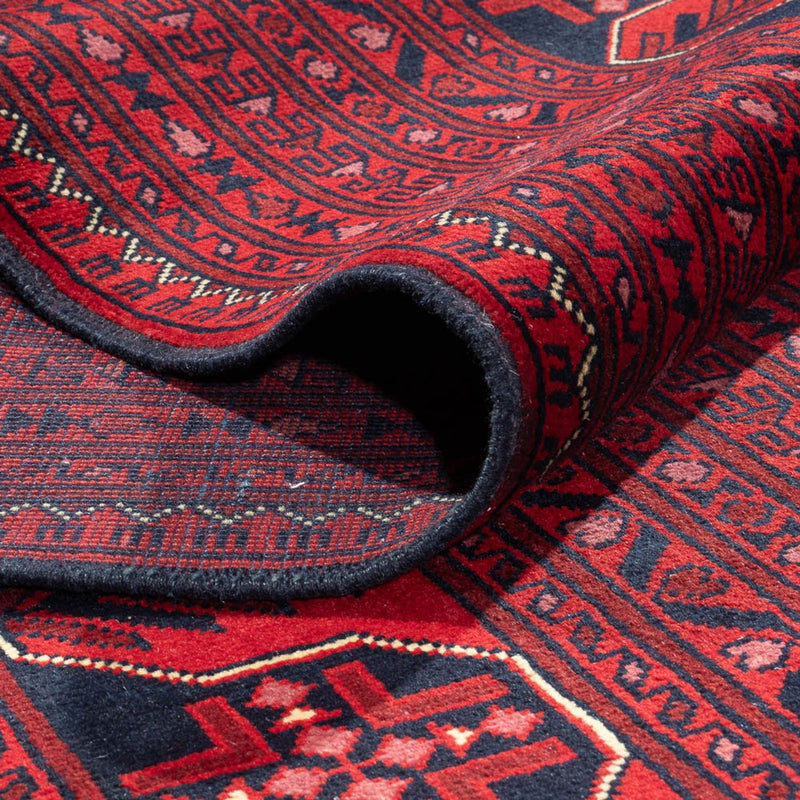 Tapis afghan - Kunduz - 366 x 297 cm - rouge