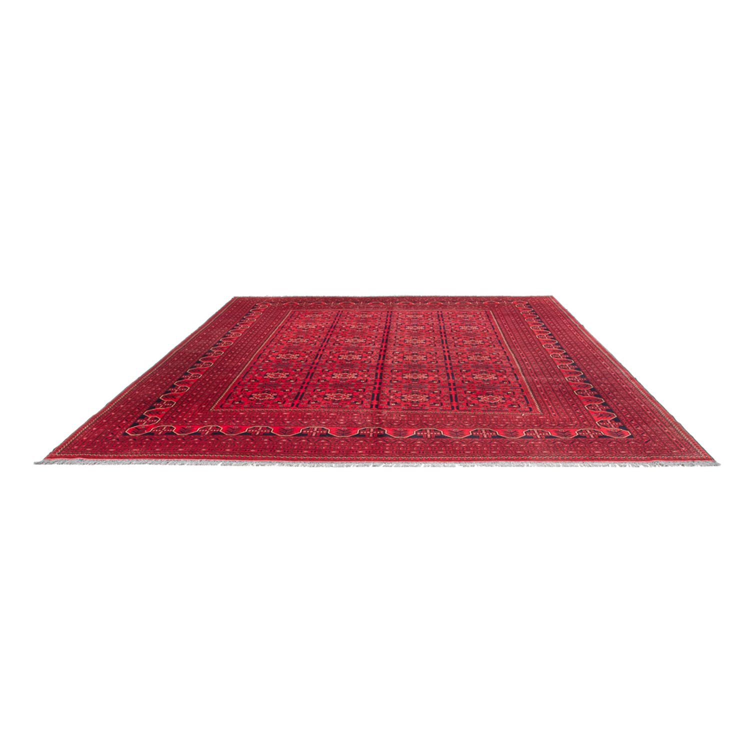 Tapis afghan - Kunduz - 366 x 297 cm - rouge