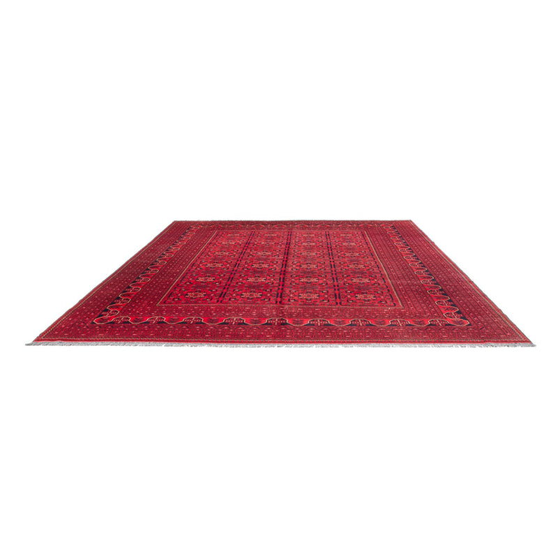 Tapis afghan - Kunduz - 366 x 297 cm - rouge