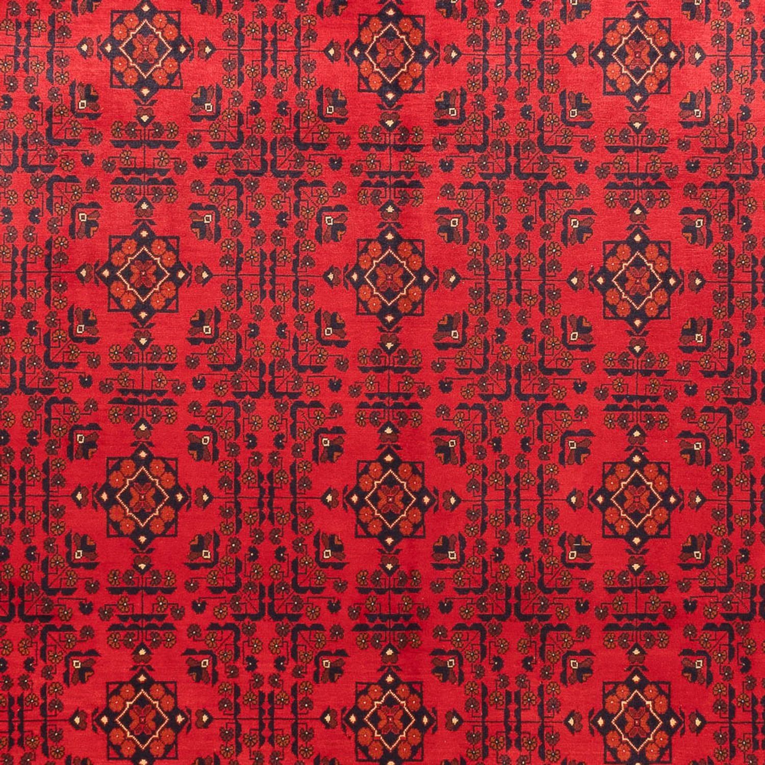 Tapis afghan - Kunduz - 382 x 309 cm - rouge