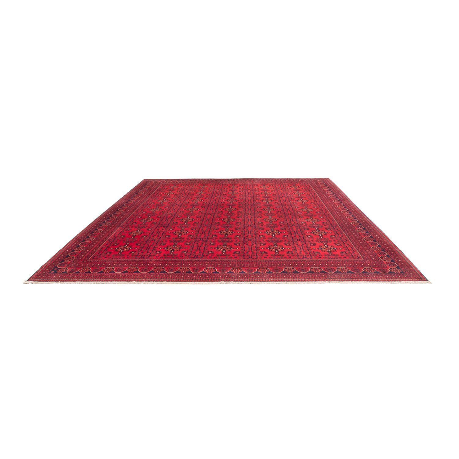 Tapis afghan - Kunduz - 382 x 309 cm - rouge