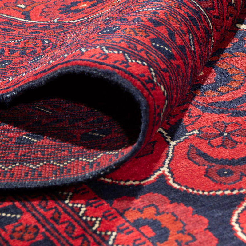Tapis afghan - Kunduz - 379 x 297 cm - rouge