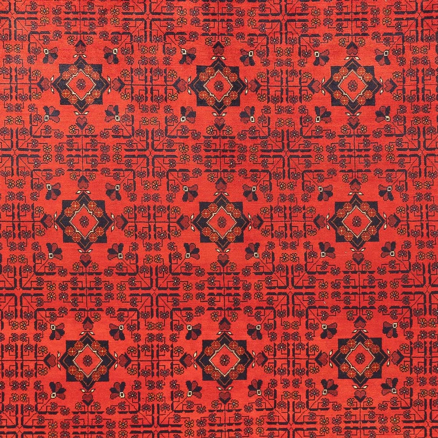 Tapis afghan - Kunduz - 394 x 299 cm - rouge