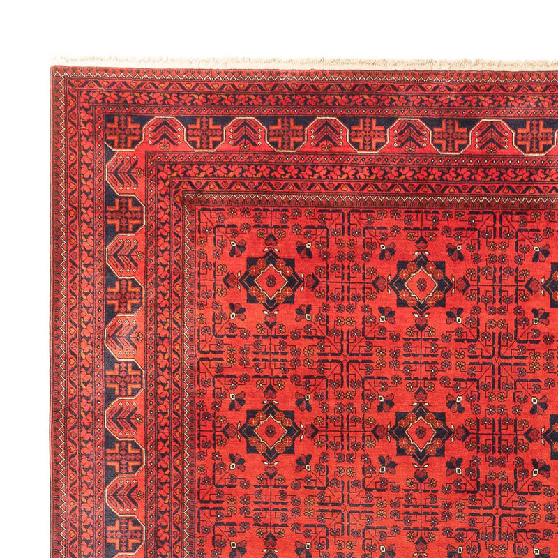 Tapis afghan - Kunduz - 394 x 299 cm - rouge
