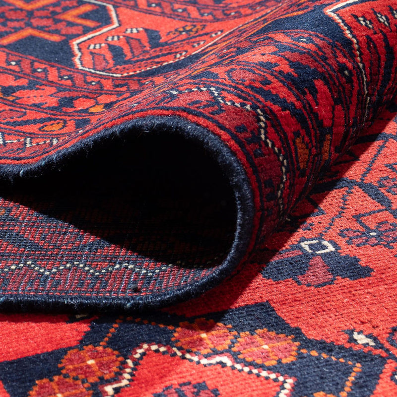 Tapis afghan - Kunduz - 394 x 299 cm - rouge