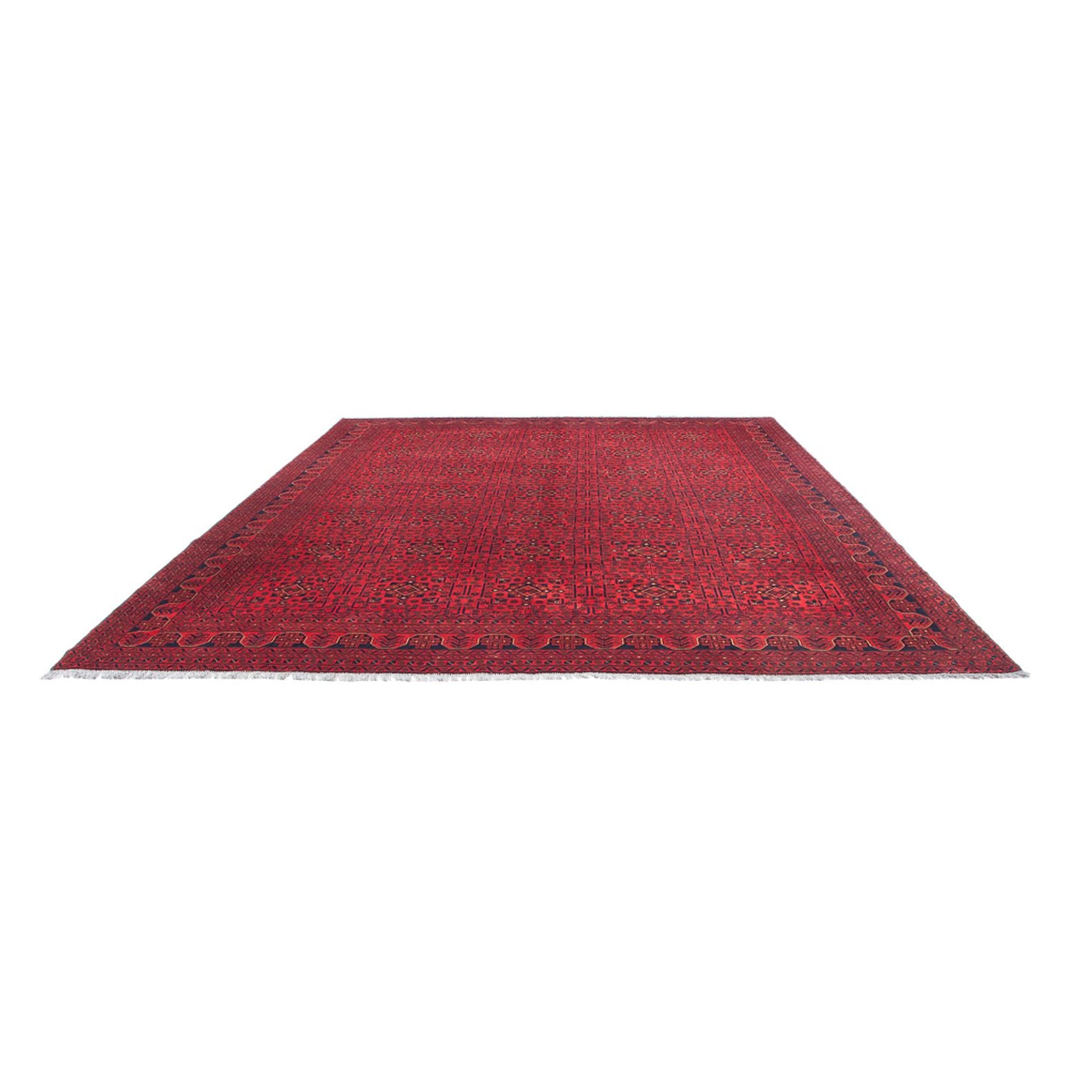 Tapis afghan - Kunduz - 376 x 294 cm - rouge