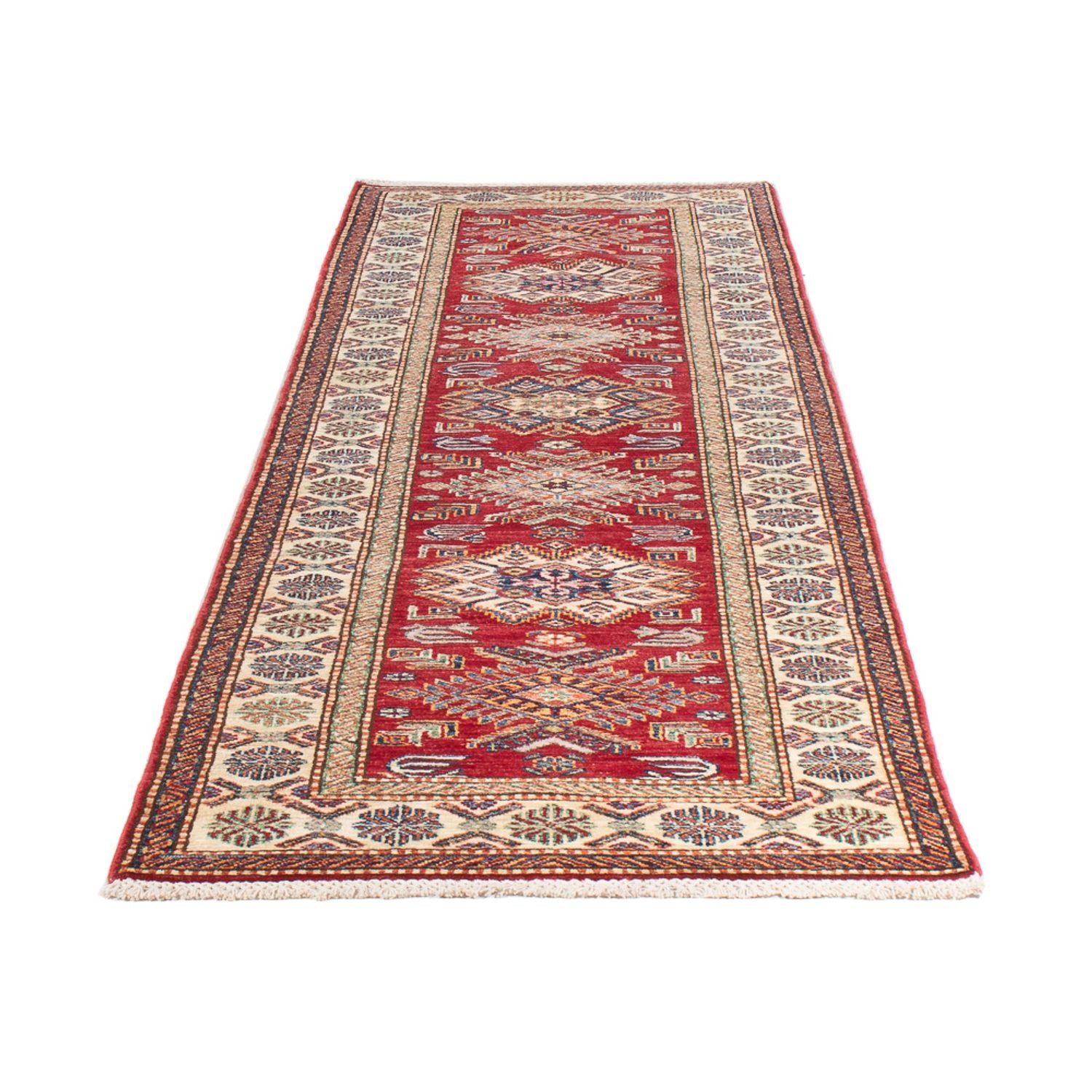 Tapis de couloir Tapis Ziegler - Kazak - 294 x 82 cm - rouge