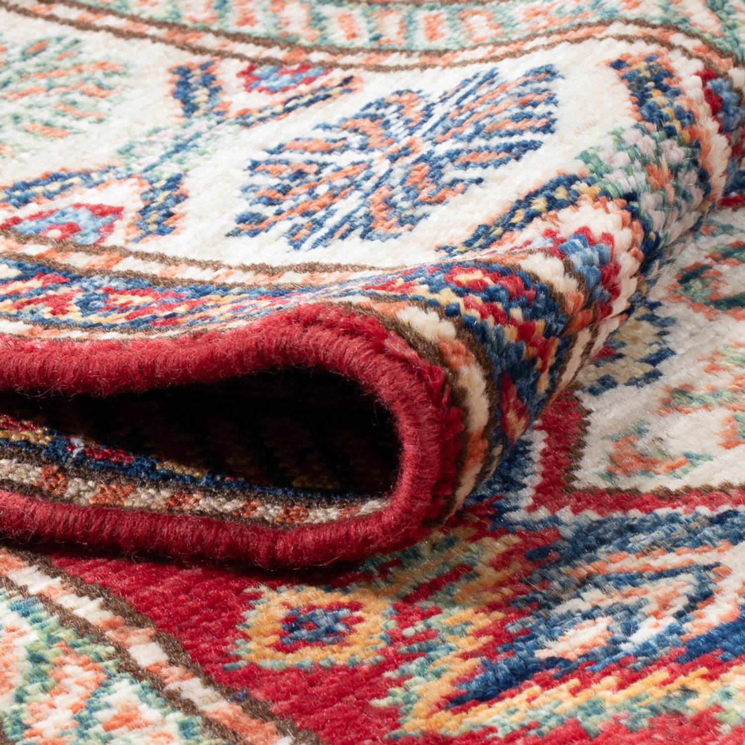 Tapis de couloir Tapis Ziegler - Kazak - 293 x 81 cm - rouge