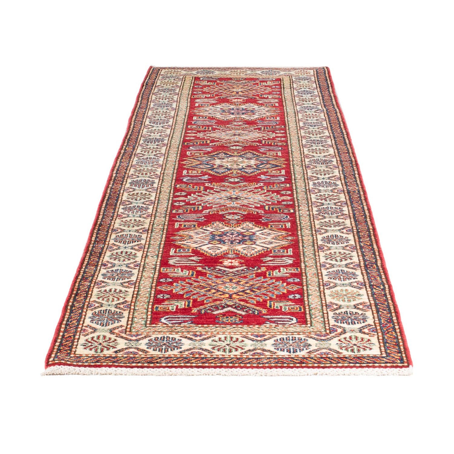 Tapis de couloir Tapis Ziegler - Kazak - 293 x 81 cm - rouge