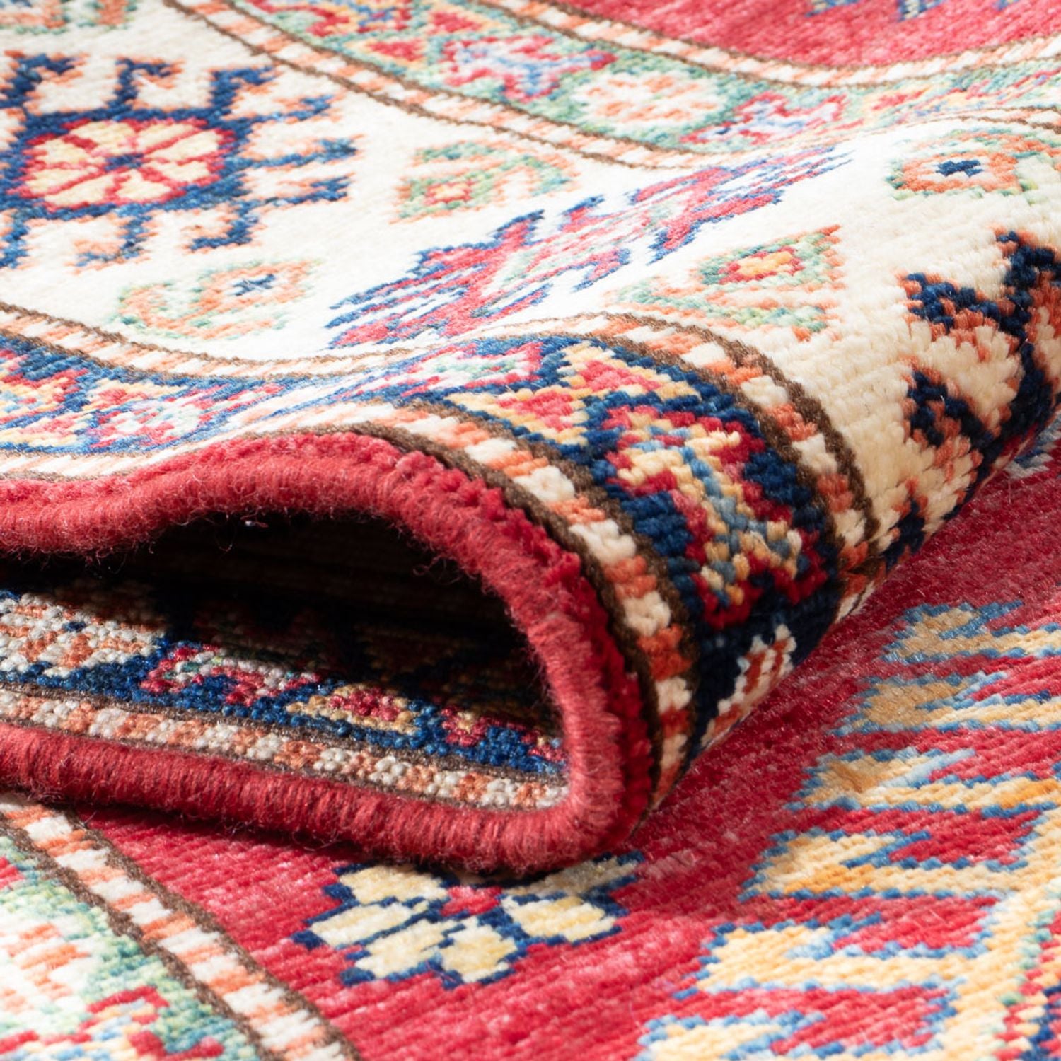 Tapis de couloir Tapis Ziegler - Kazak - 305 x 77 cm - rouge