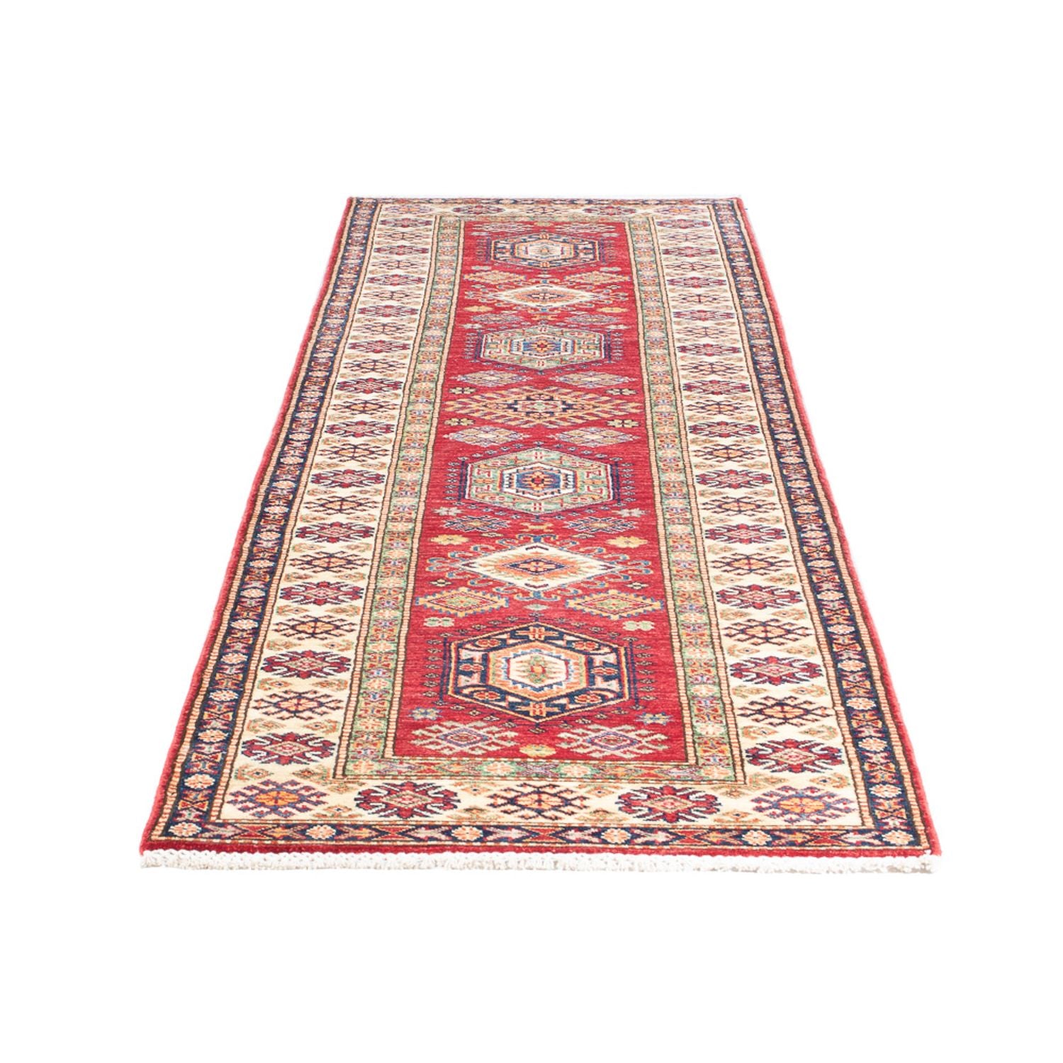 Tapis de couloir Tapis Ziegler - Kazak - 305 x 77 cm - rouge