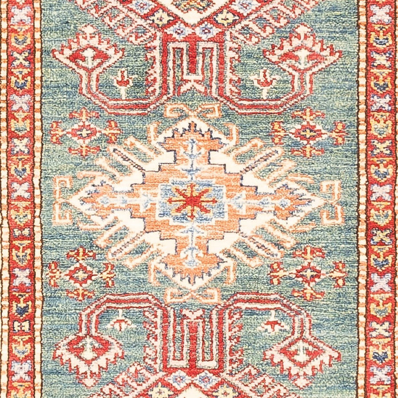 Tapis de couloir Tapis Ziegler - Kazak - 298 x 79 cm - vert