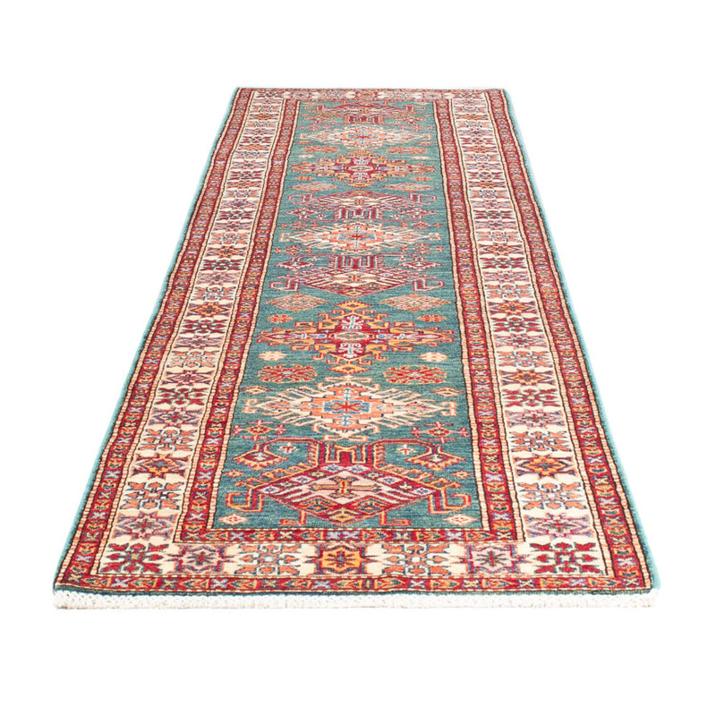 Tapis de couloir Tapis Ziegler - Kazak - 298 x 79 cm - vert