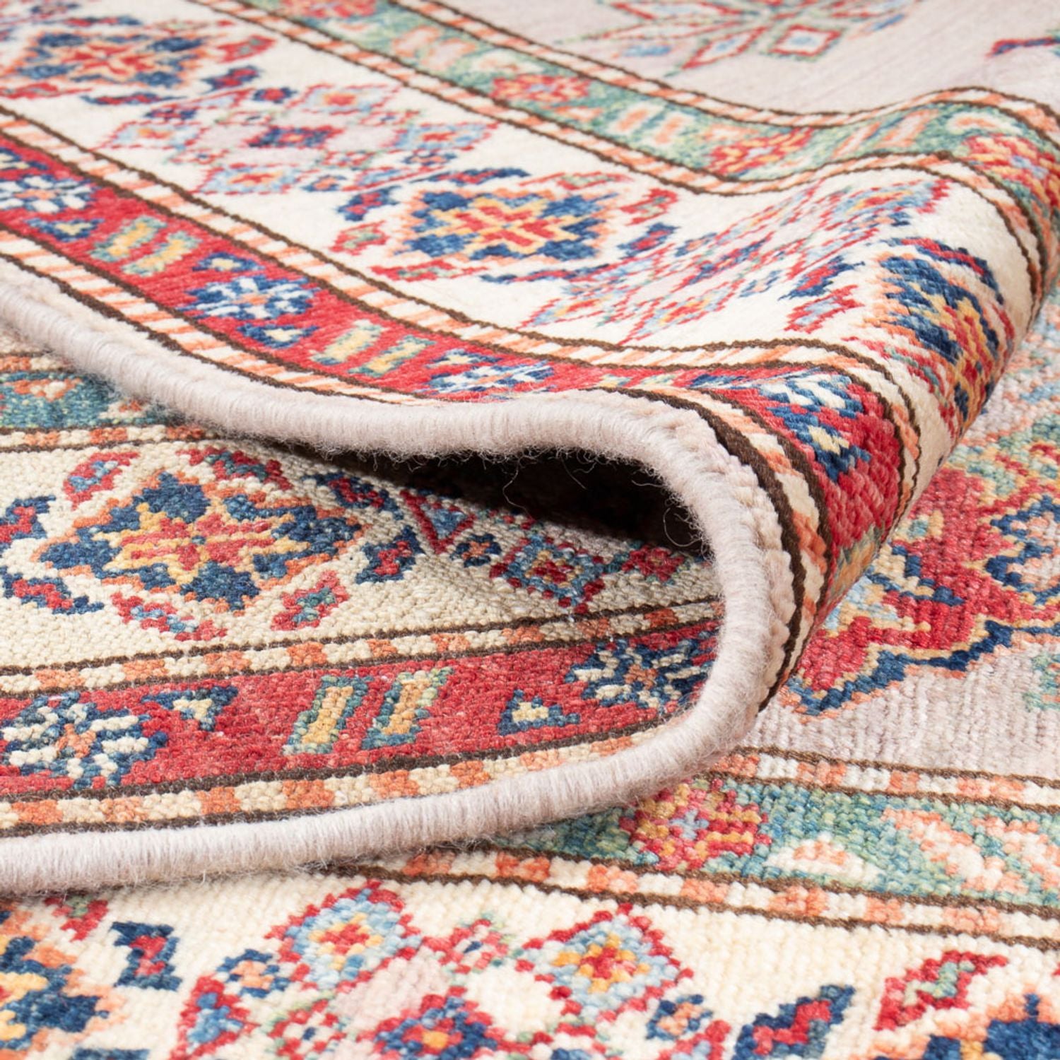 Tapis de couloir Tapis Ziegler - Kazak - 292 x 82 cm - saumon