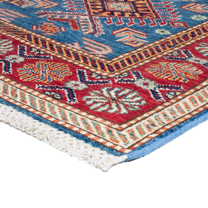 Tapis de couloir Tapis Ziegler - Kazak - 302 x 79 cm - bleu