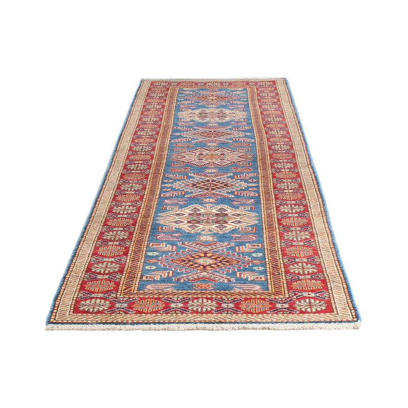 Tapis de couloir Tapis Ziegler - Kazak - 302 x 79 cm - bleu