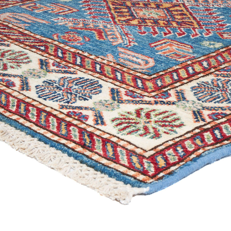 Tapis de couloir Tapis Ziegler - Kazak - 290 x 82 cm - bleu