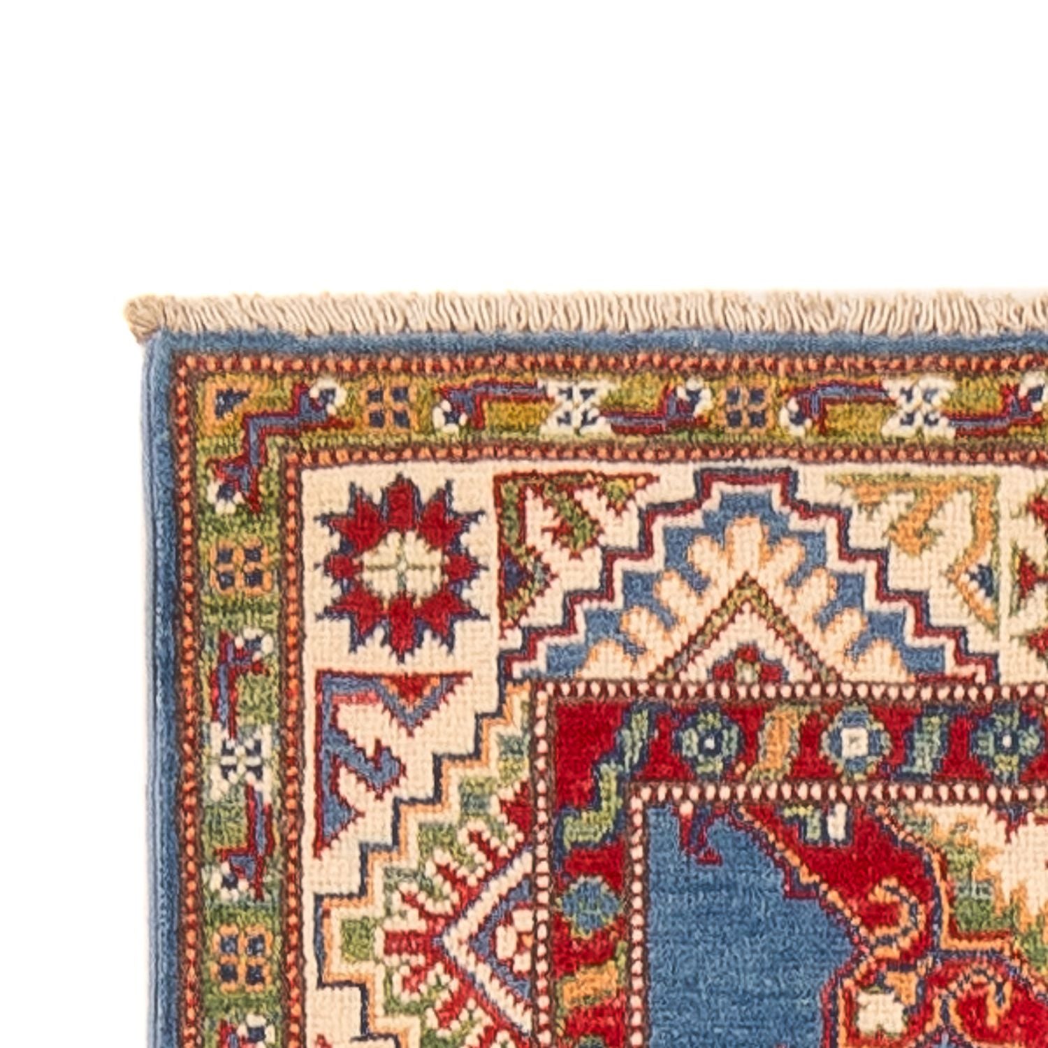 Tapis de couloir Tapis Ziegler - Kazak - 403 x 78 cm - bleu foncé