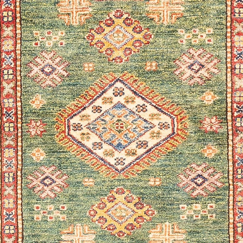 Tapis de couloir Tapis Ziegler - Kazak - 295 x 76 cm - vert