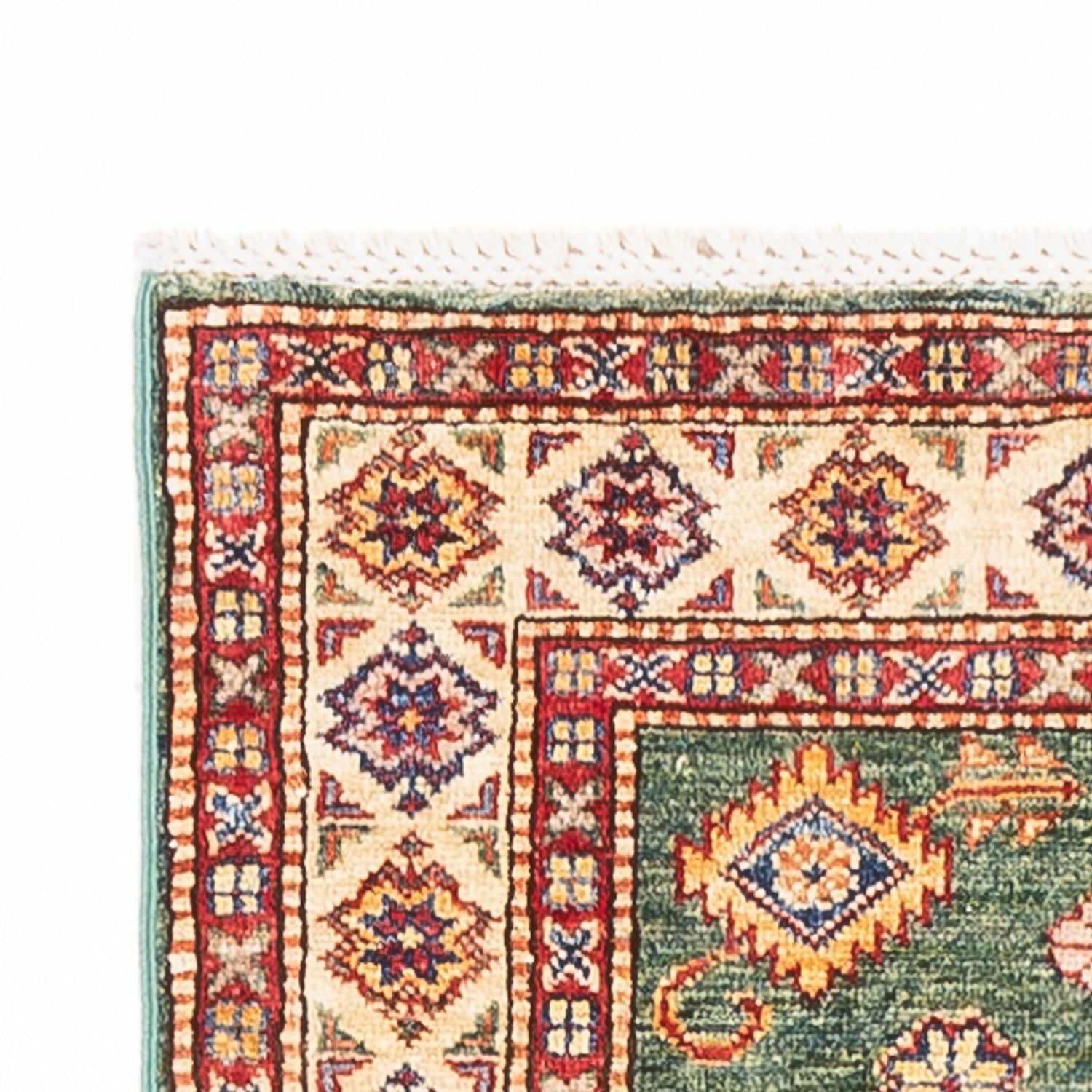 Tapis de couloir Tapis Ziegler - Kazak - 295 x 76 cm - vert