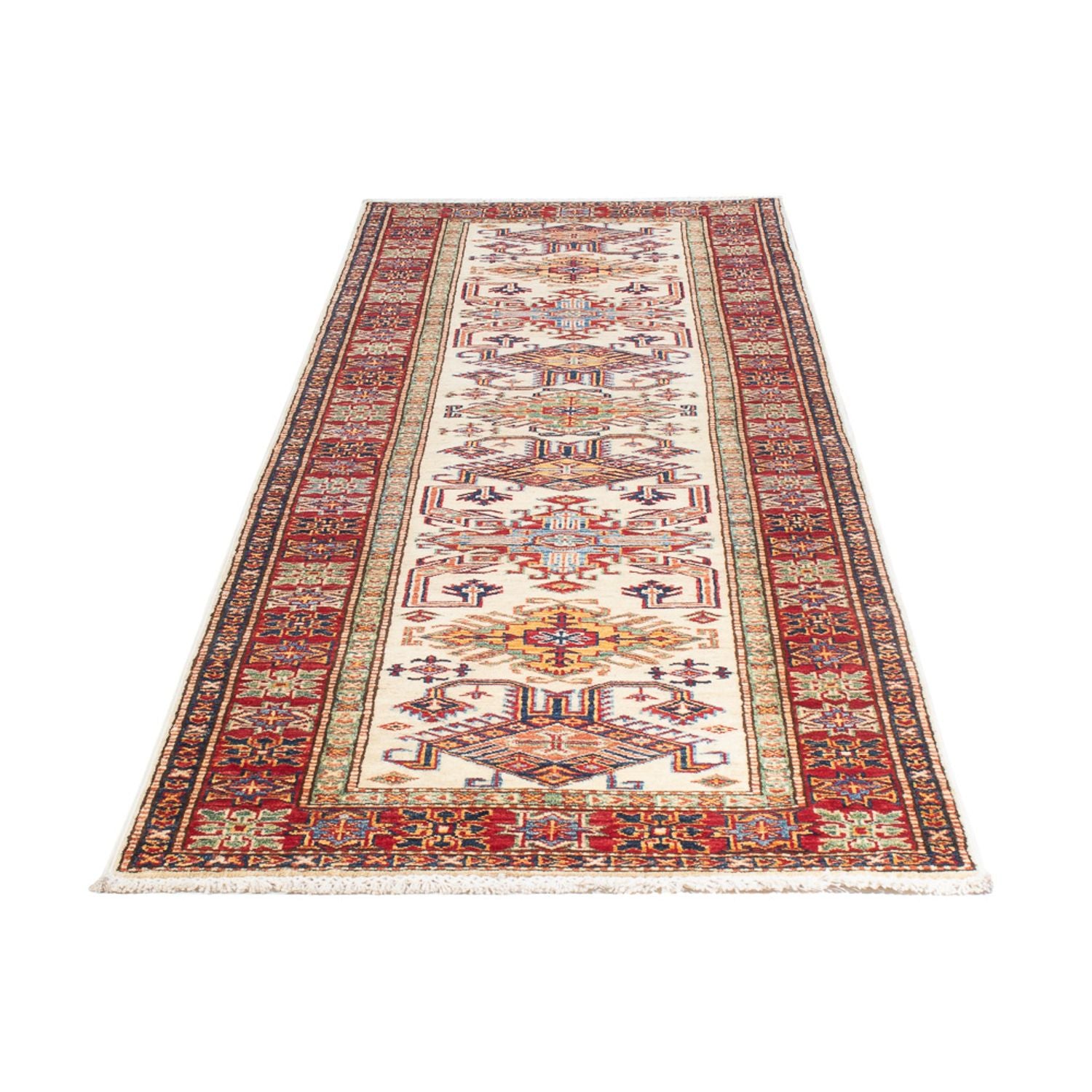 Tapis de couloir Tapis Ziegler - Kazak - 293 x 78 cm - beige