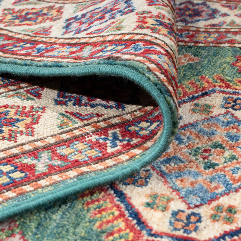 Tapis de couloir Tapis Ziegler - Kazak - 296 x 80 cm - vert