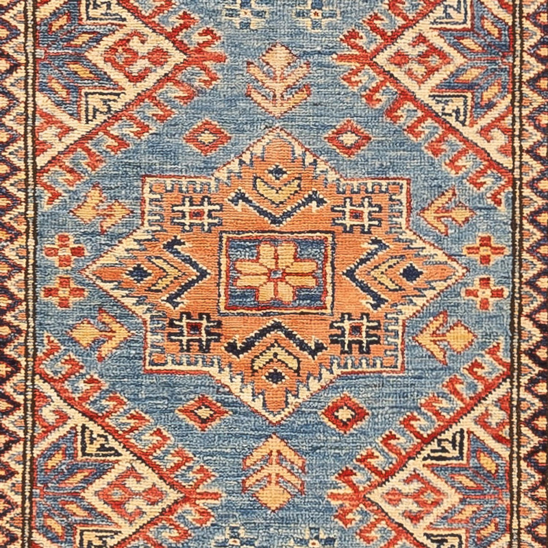 Tapis de couloir Tapis Ziegler - Kazak - 312 x 75 cm - turquoise