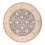 Tapis Ziegler ronde  - 198 x 196 cm - bleu de mer
