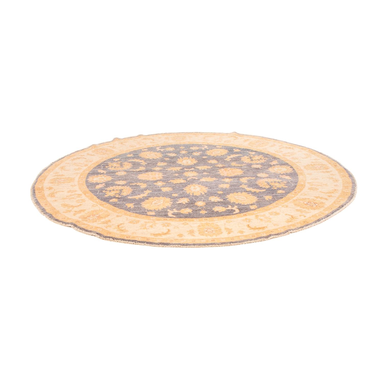 Tapis Ziegler ronde  - 198 x 196 cm - bleu de mer