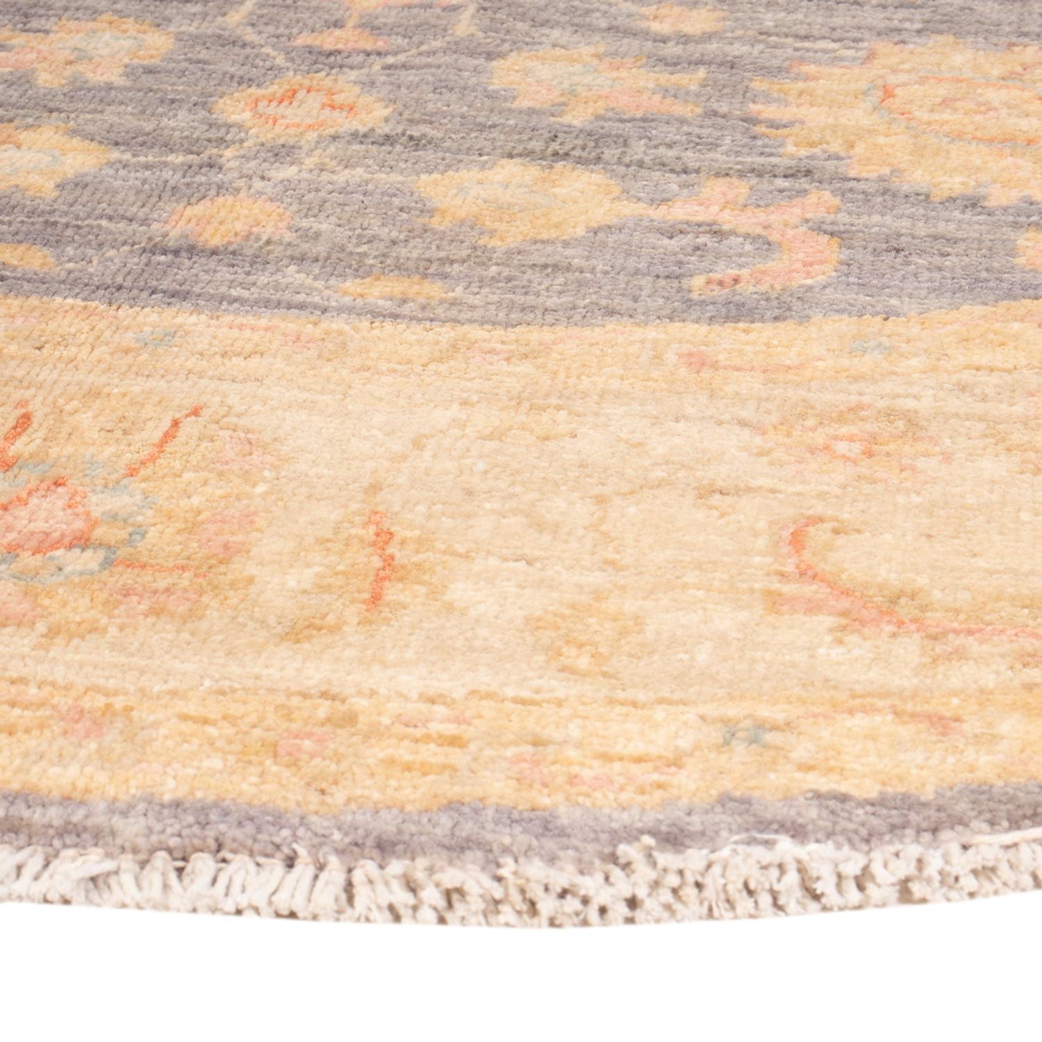 Tapis Ziegler ronde  - 146 x 146 cm - bleu de mer