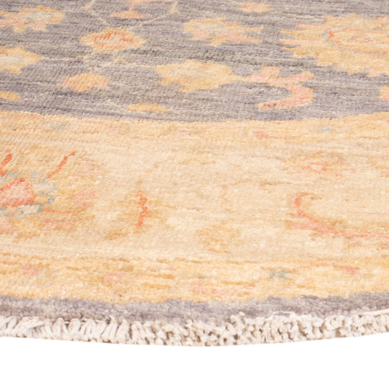 Tapis Ziegler ronde  - 146 x 146 cm - bleu de mer