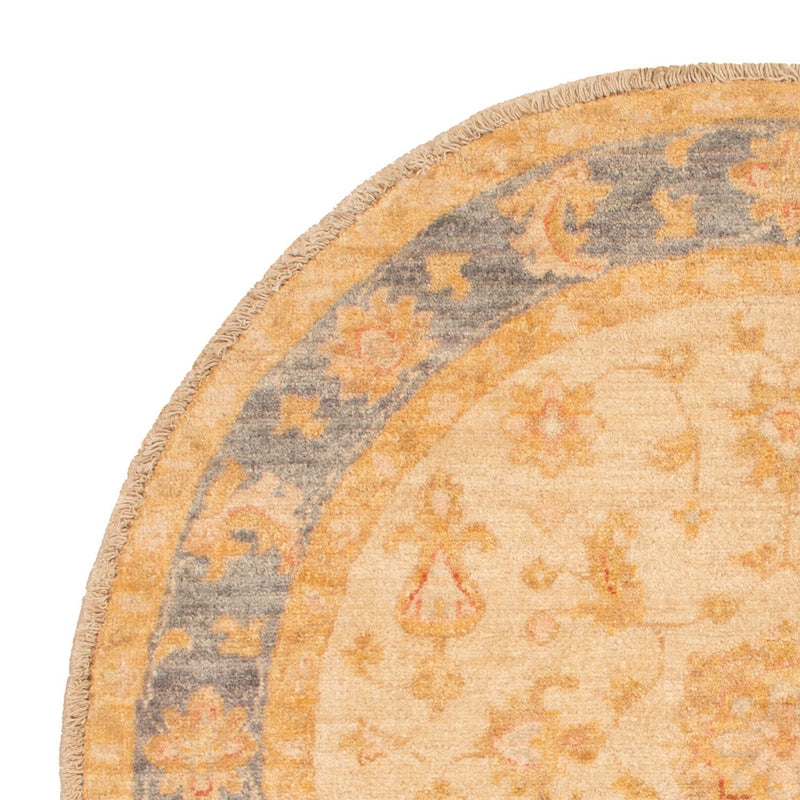 Tapis Ziegler ronde  - 94 x 97 cm - beige