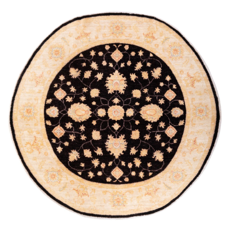 Tapis Ziegler ronde  - 198 x 201 cm - noir
