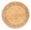 Tapis Ziegler ronde  - 96 x 100 cm - beige