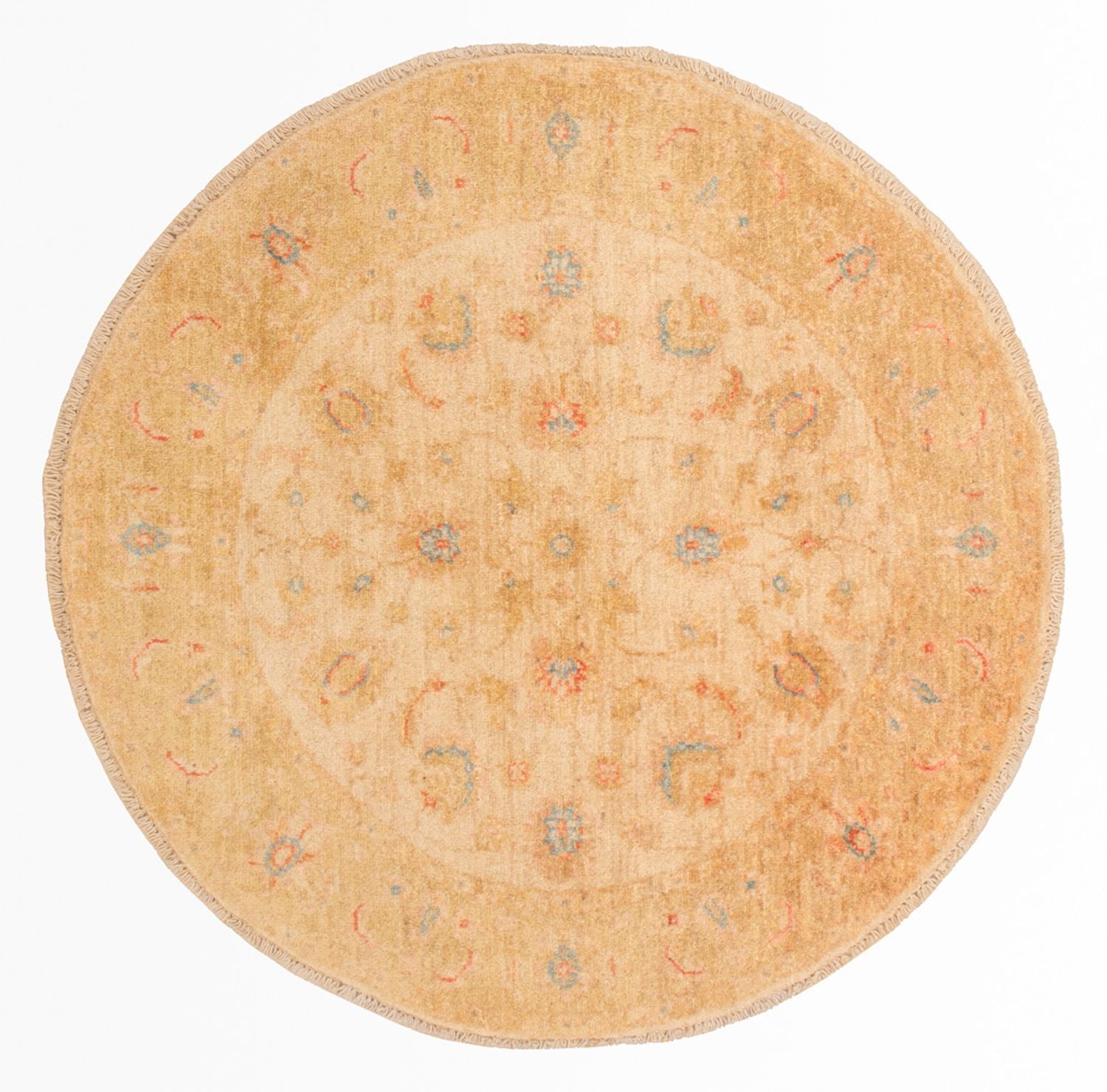Tapis Ziegler ronde  - 99 x 99 cm - beige