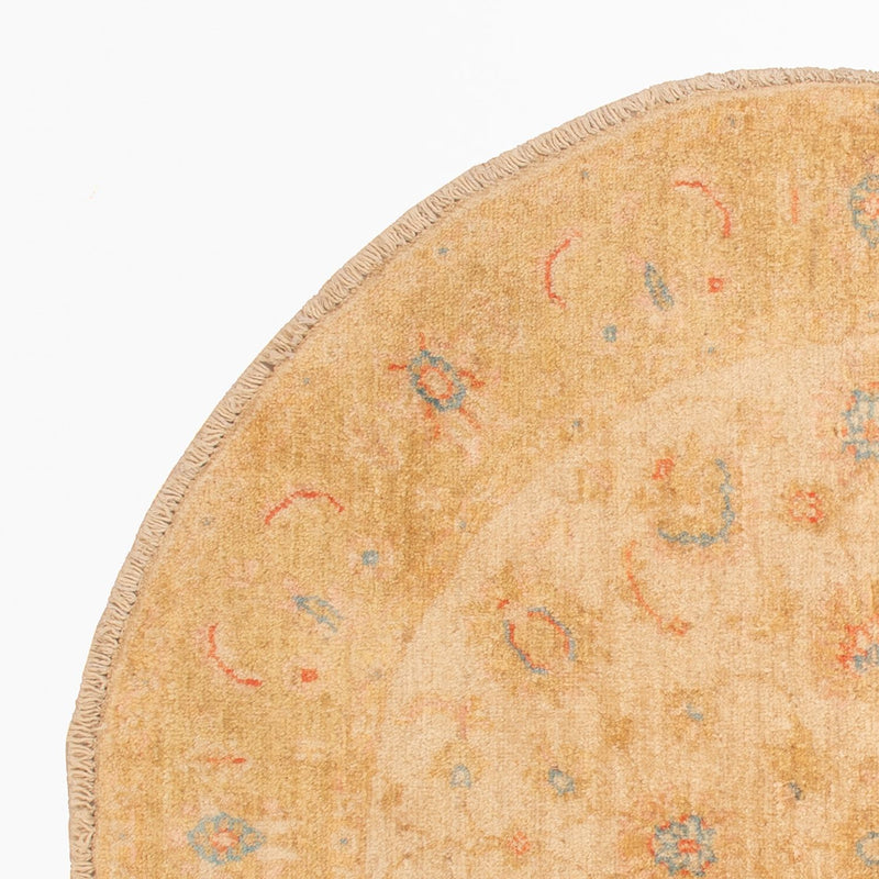 Tapis Ziegler ronde  - 99 x 99 cm - beige
