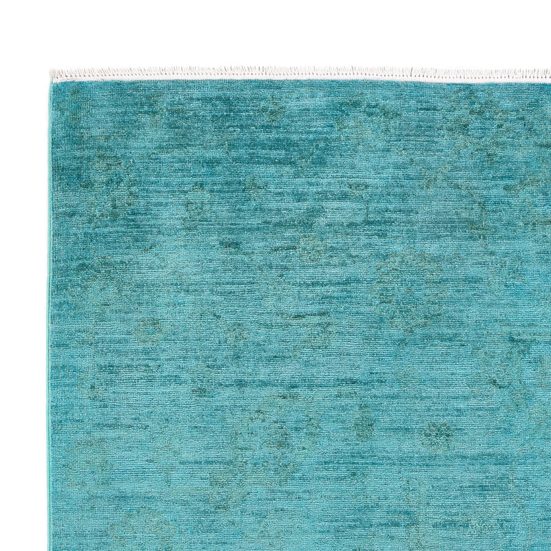 Tapis Ziegler - Moderne - Vintage/Overdyed - 193 x 148 cm - turquoise